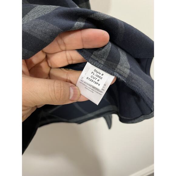 Mizzen Main Proctor Button Up Shirt Windowpane Work Business Office Dad Casual - Picture 8 of 14